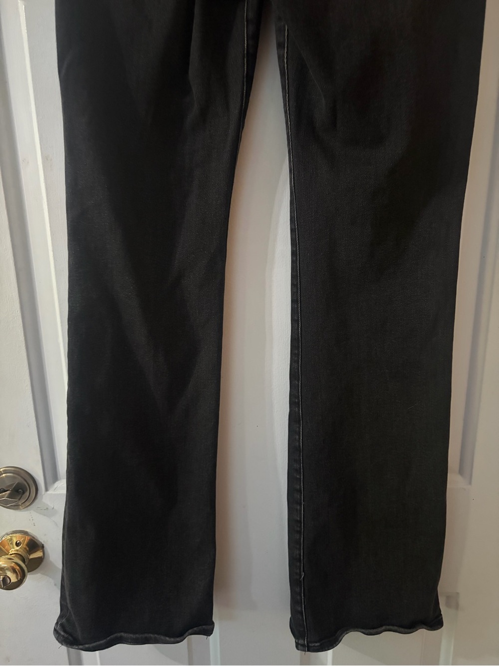 Good American Flare Jeans Faded Black Stretch High Waisted Size 12. - Picture 10 of 13